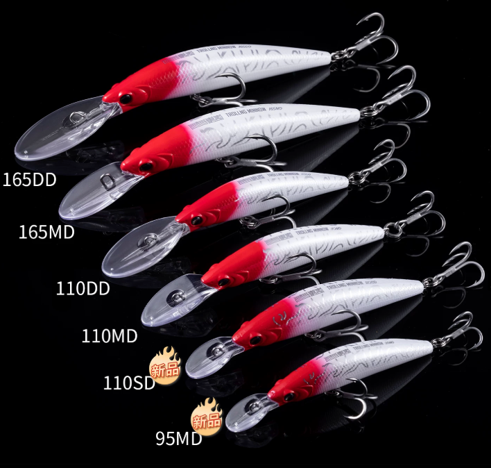 Ecooda Cyan Blue Deep-Diving Trolling Minnow