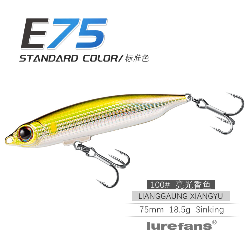 Lurefans EURUS 75 minnow colour option