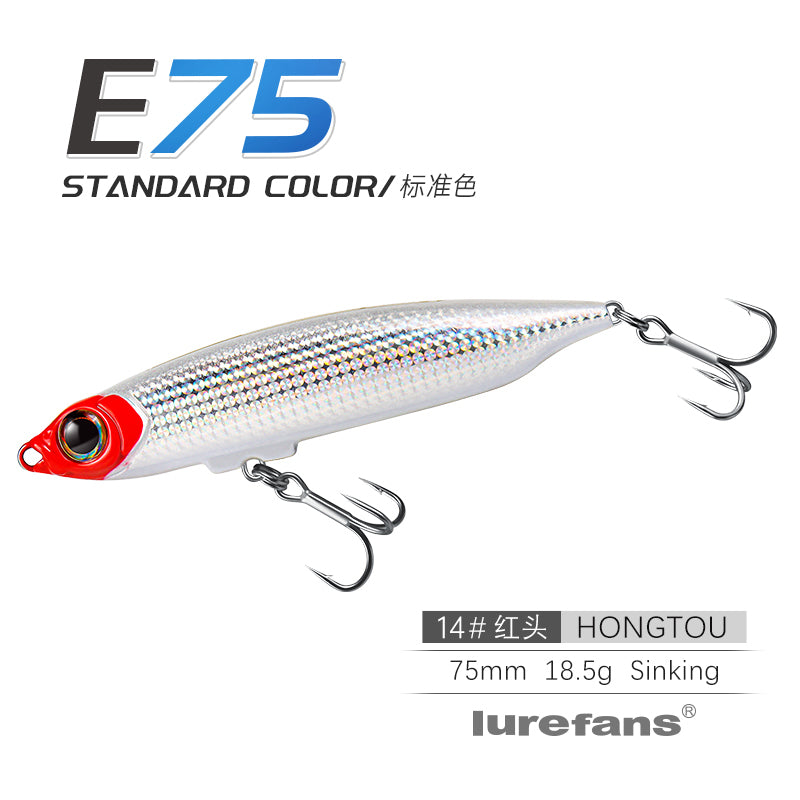 Lurefans EURUS 75 minnow lure profile