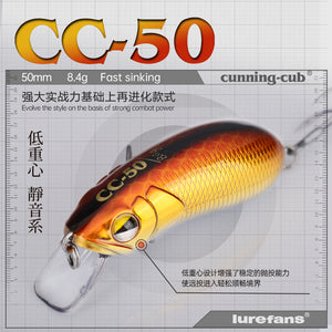 Lurefans CC50 crankbait colour options