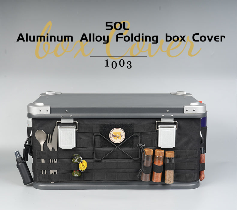 Rockbrook BX1003COVM black Oxford fabric tactical protective cover for 50L aluminium storage box