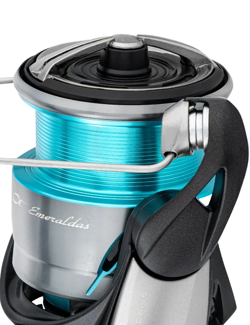 Daiwa Emeraldas eging spinning reel – rotor detail