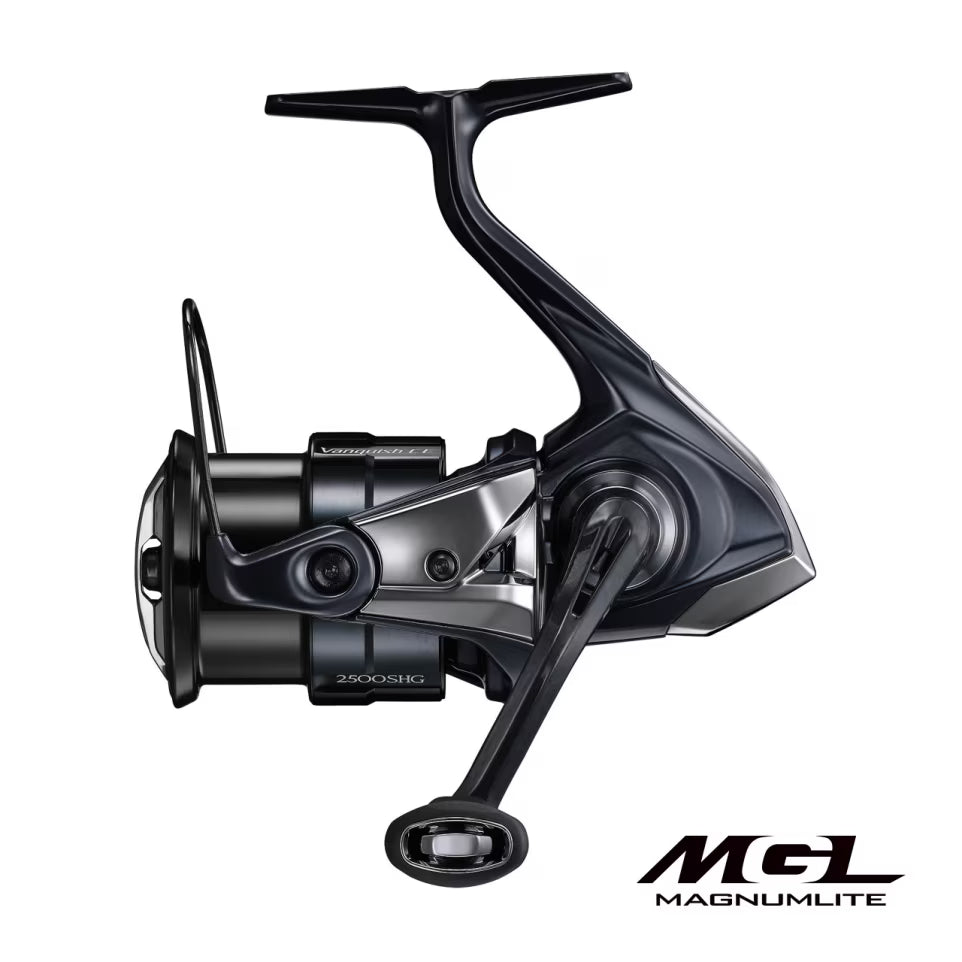Shimano 26 Vanquish CE spinning reel – angled front view