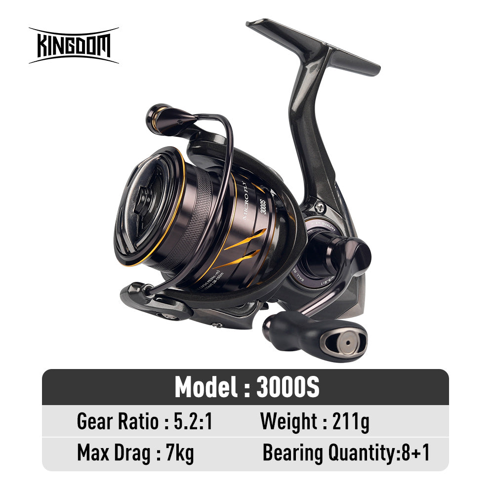 Lure Kingdom MT3000-S Spinning Reel Shallow Spool