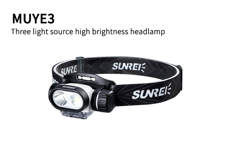 SUNREI MUYE3 three light source sensor headlamp