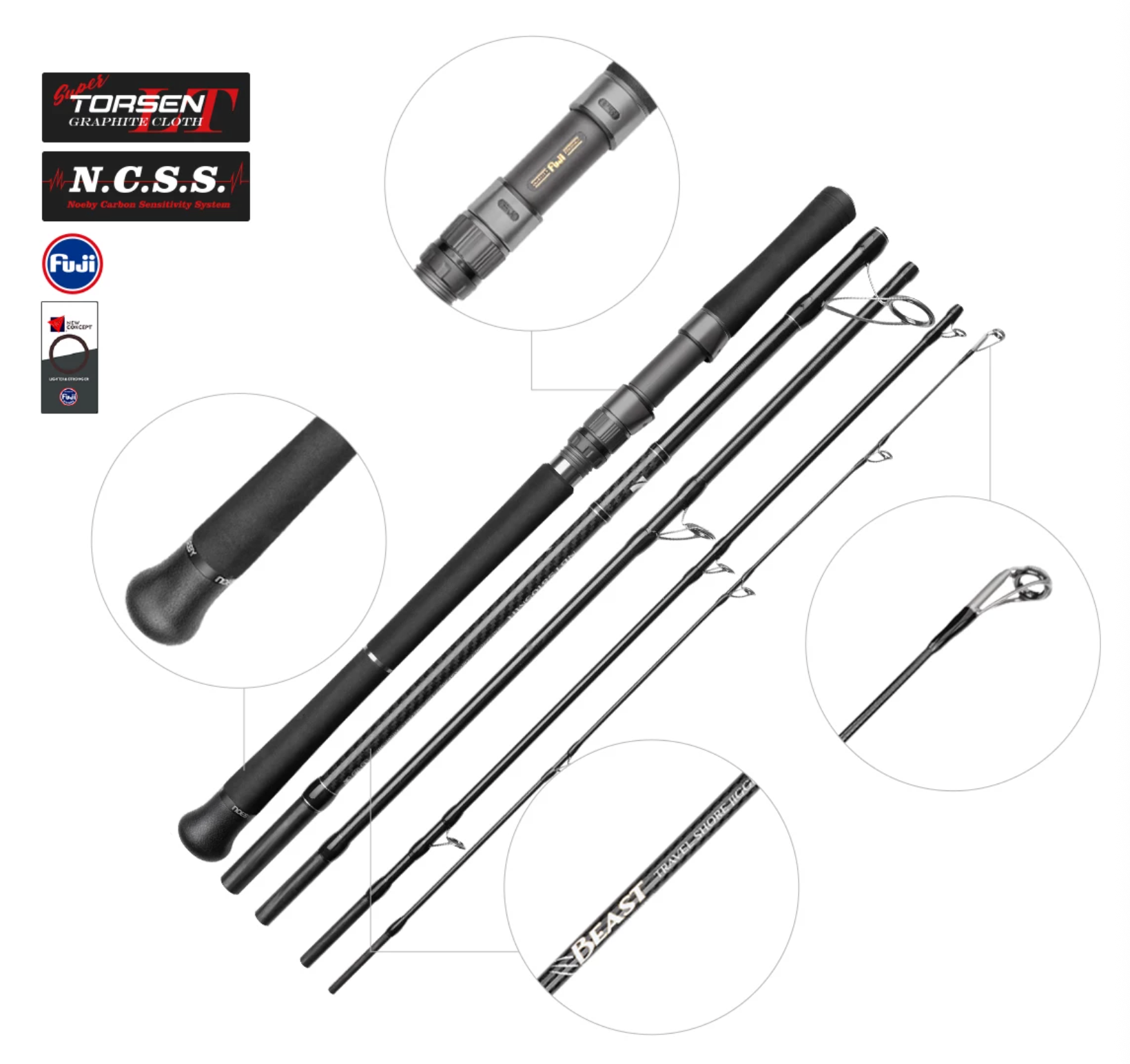 Noeby Beast Travel Shore Jigging rod product image
