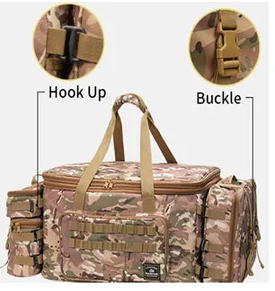 Rockbrook BX2001MC 4-in-1 camping storage travel bag with detachable pouches