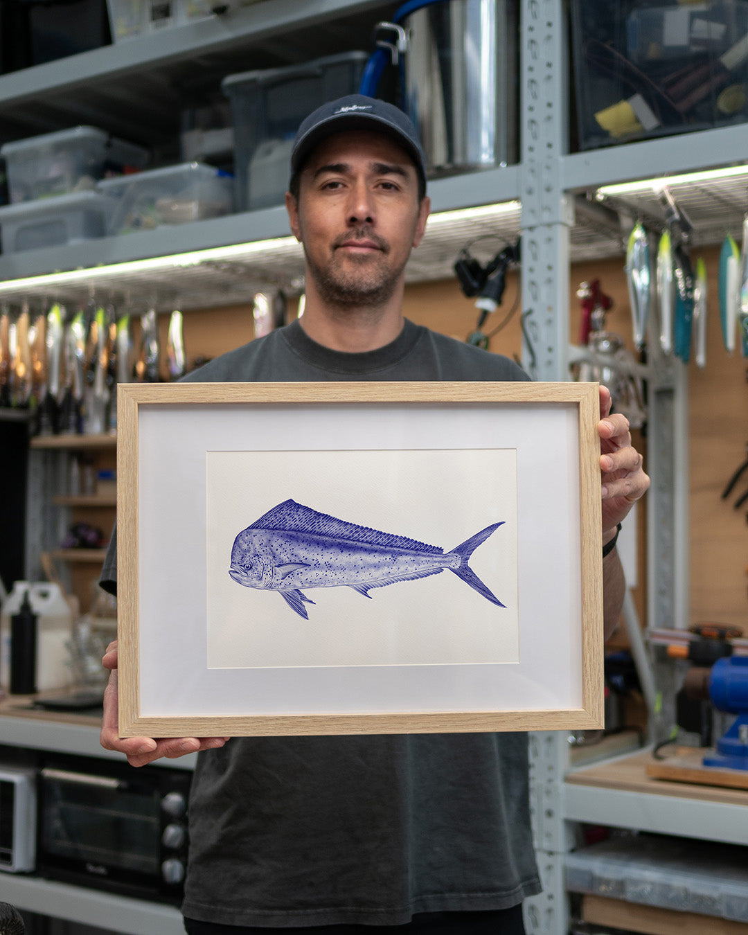 Malosi Fine Art Print in Mahi Mahi colour