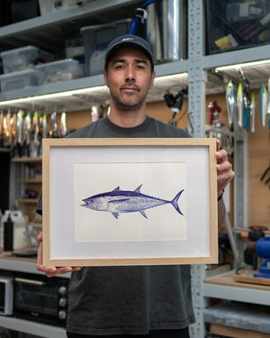 Malosi Fine Art Print in Longtail Tuna colour