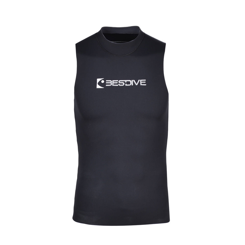 Bestdive Men's 3mm Heat-Tech Super Elastic Collarless Vest