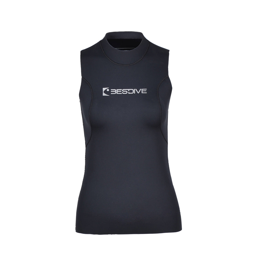 Bestdive Women's 3mm Heat-Tech Super Elastic Collarless Vest
