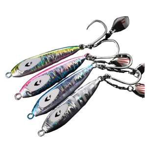 Ecooda Cyan Blue Frost Bullet Metal Lure with Hooks