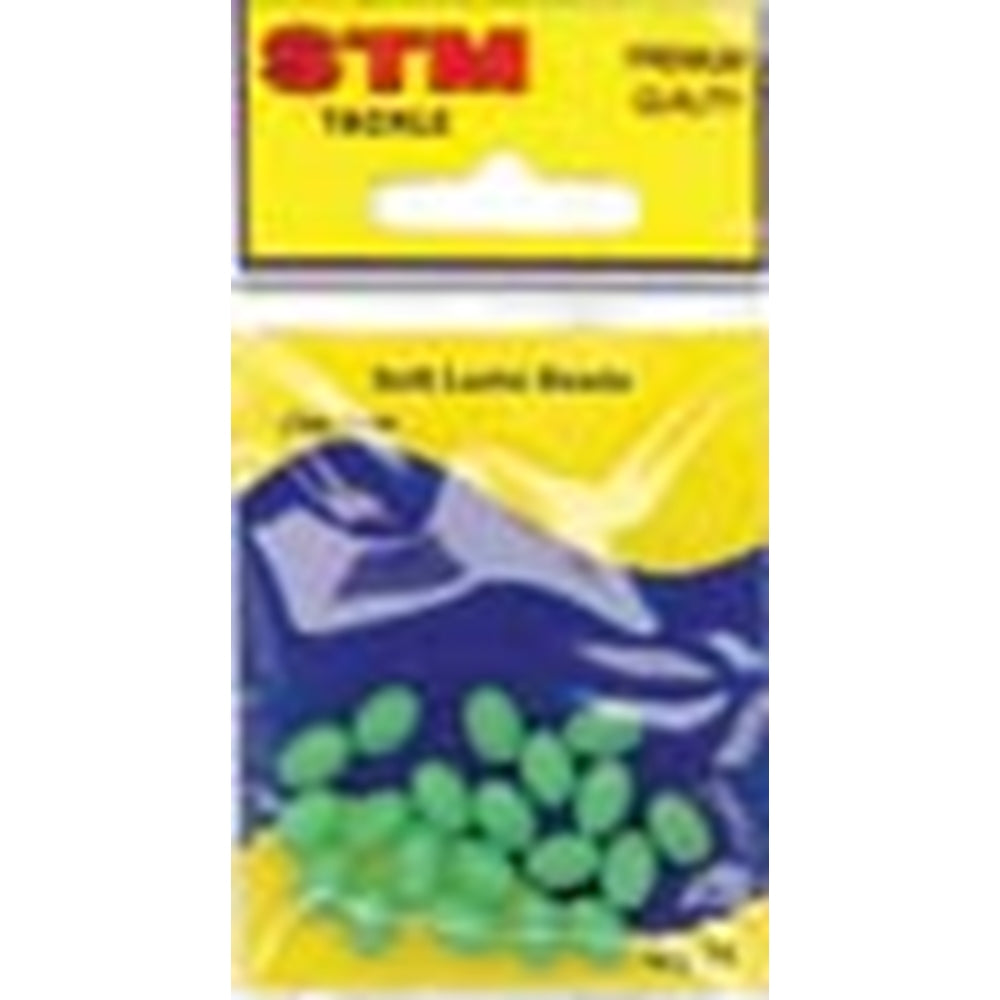 STM Tackle Soft Oval Beads Lumo 6mm
