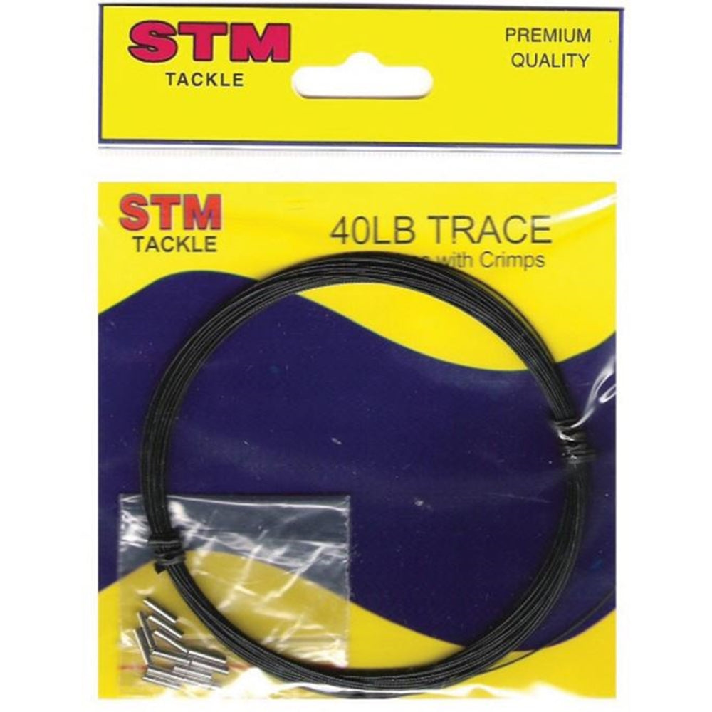 STM Tackle Trace Wire Black 20lb 10m spool