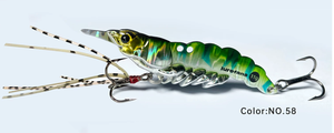 Lurefans Green Shrimp sinking VIB detail