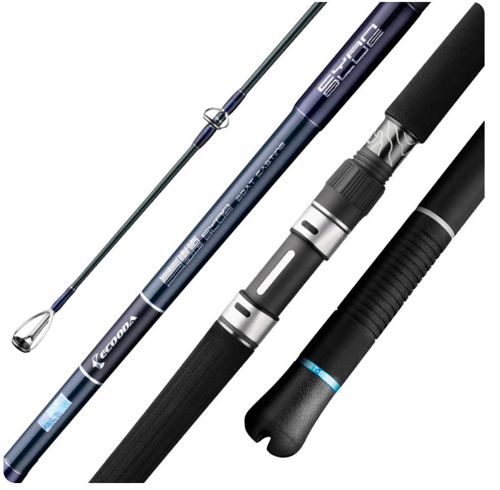 Ecooda Cyan Blue ECBSP Boat Casting Rod