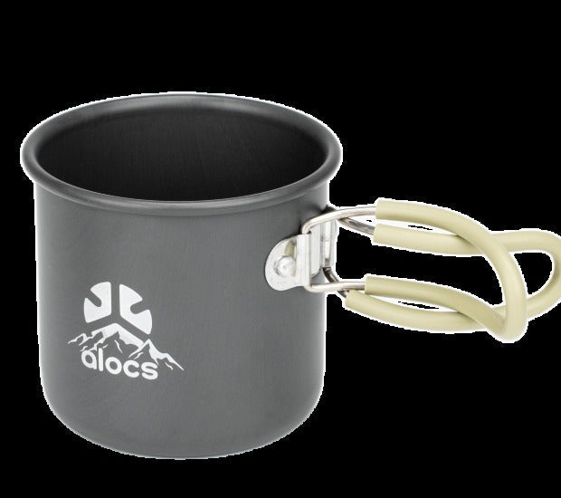 Alocs TW-503 CalmSip Cup Pro 350ml hard-anodised camping mug