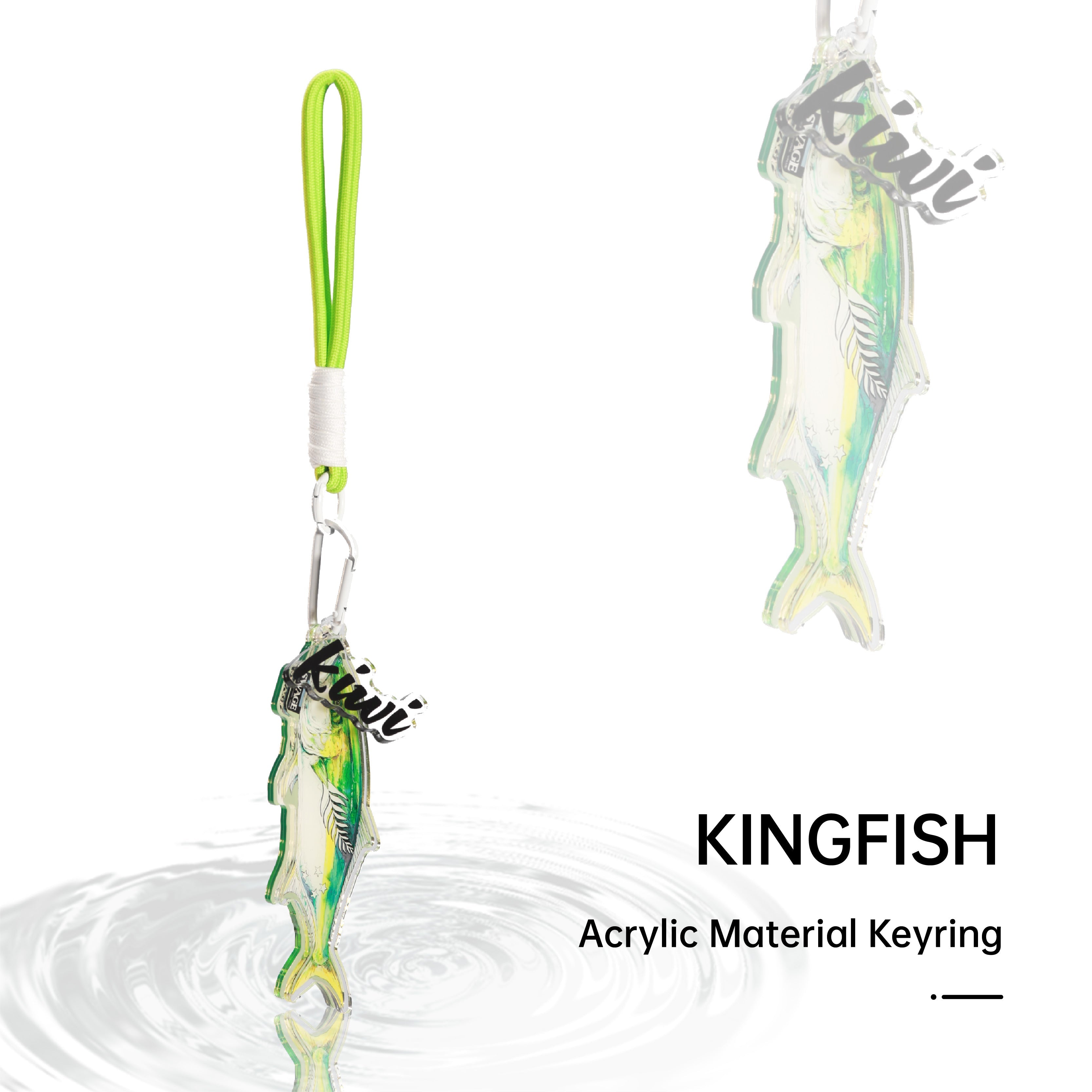 SWAGE FinTide Attack Key Ring Kingfish