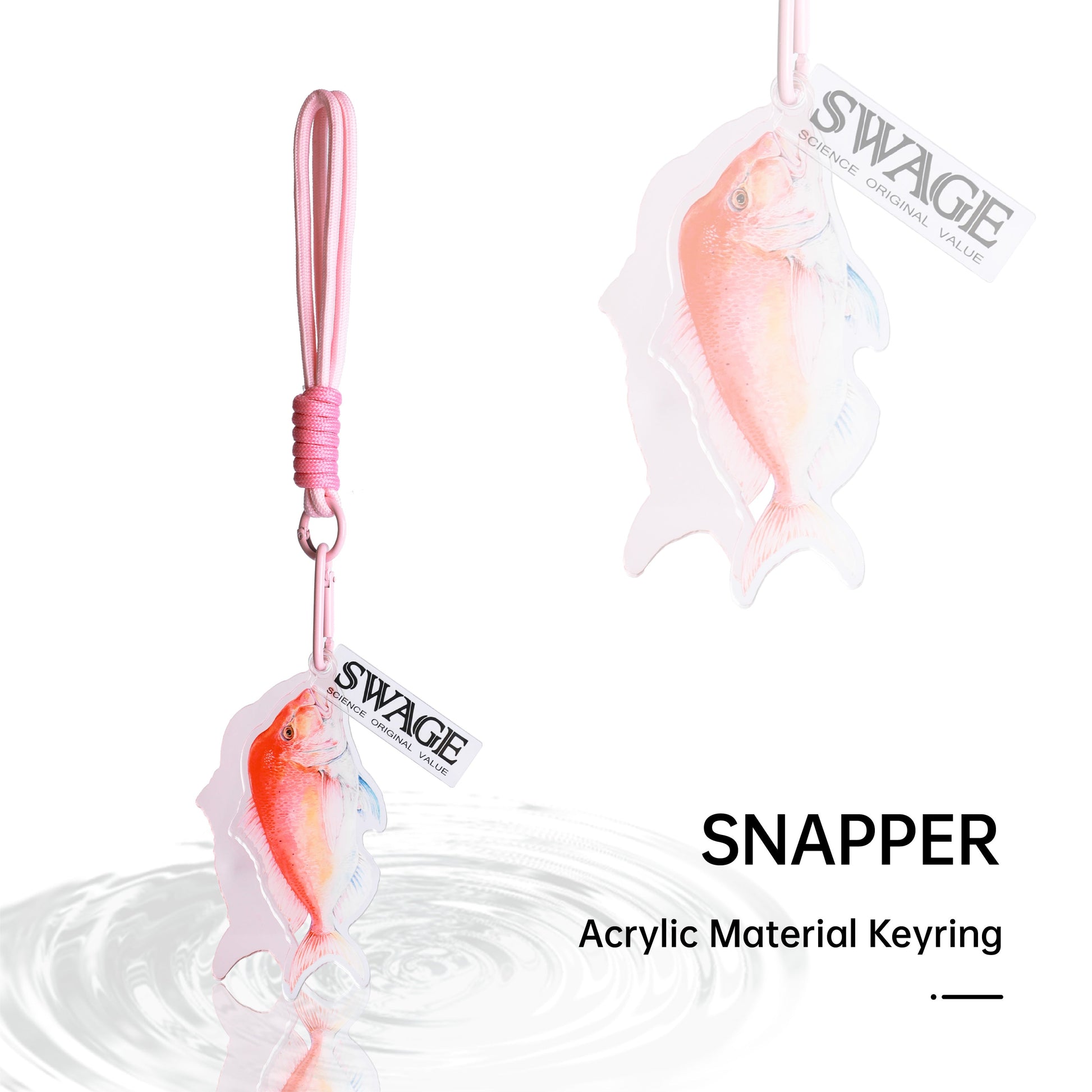 SWAGE FinTide Attack Key Ring Snapper