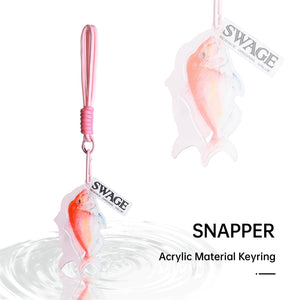 SWAGE FinTide Attack Key Ring Snapper