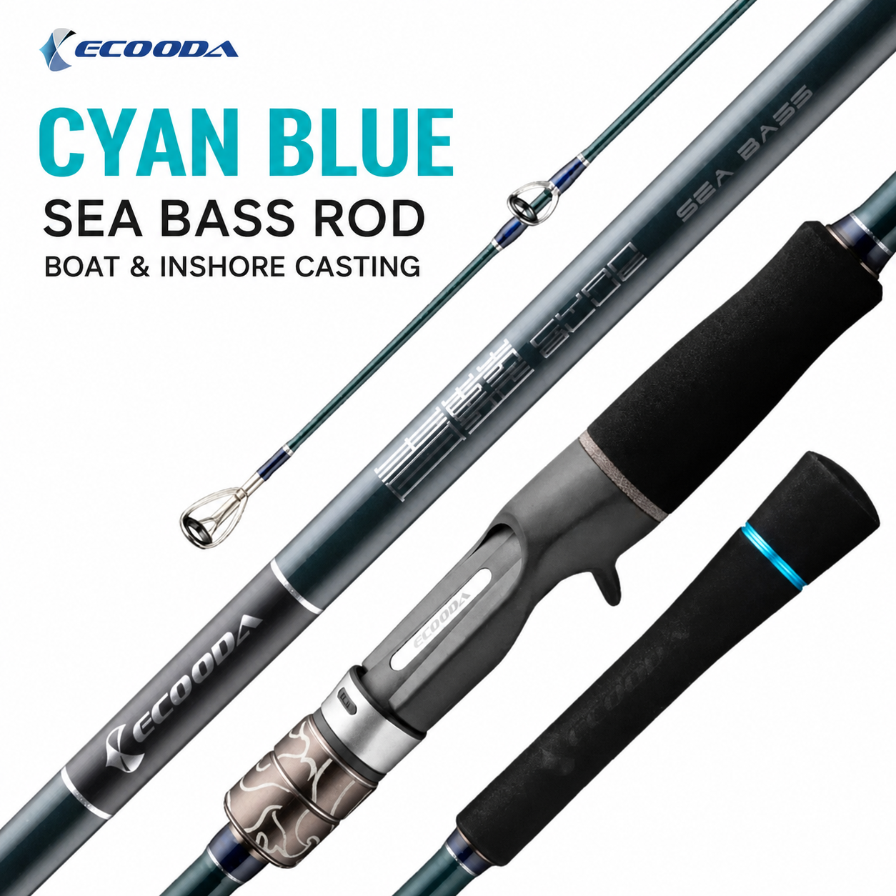 ECOODA ECBB Sea Bass Rod – Carbon Kevlar Inshore &amp; Boat Fishing Rod