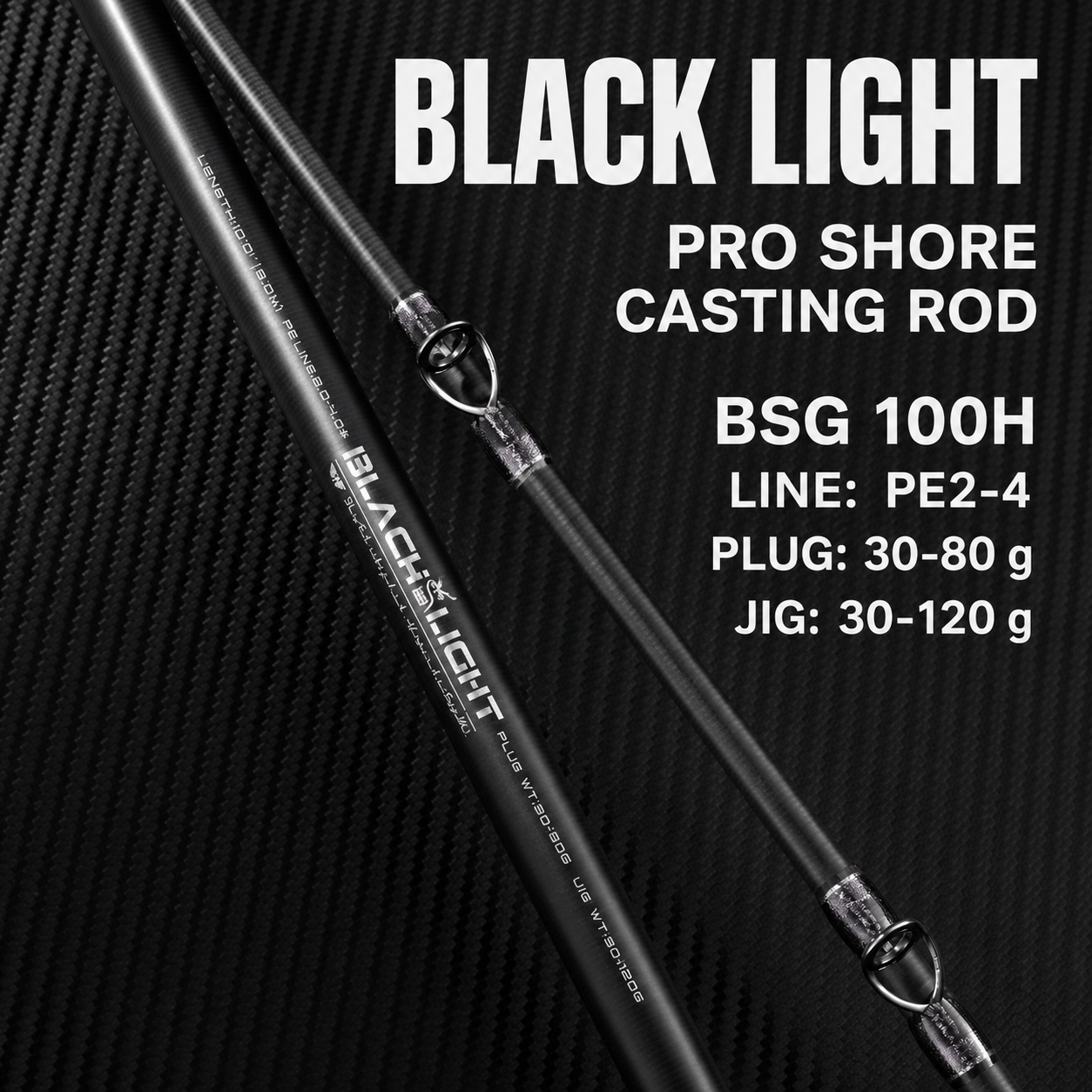 Ecooda Black Light BSG 100H Shore Casting Rod