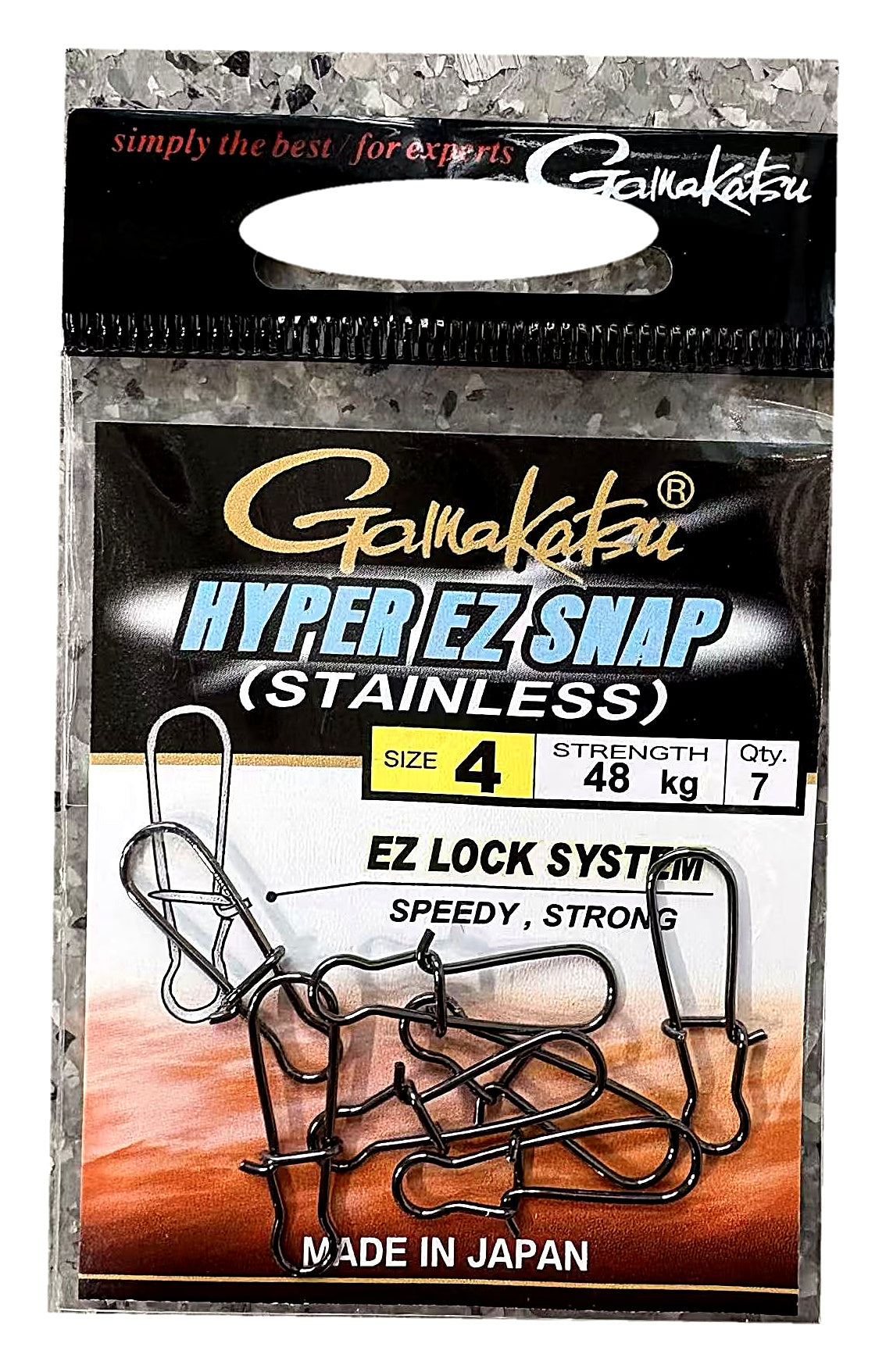 Gamakatsu Hyper EZ Snap Black