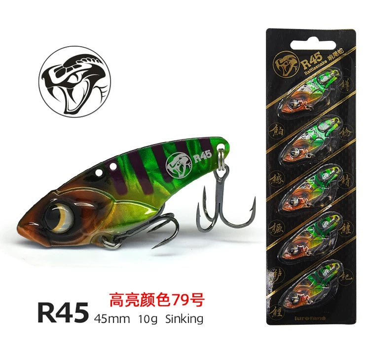 Lurefans R45 Rattlesnake metal VIB lure