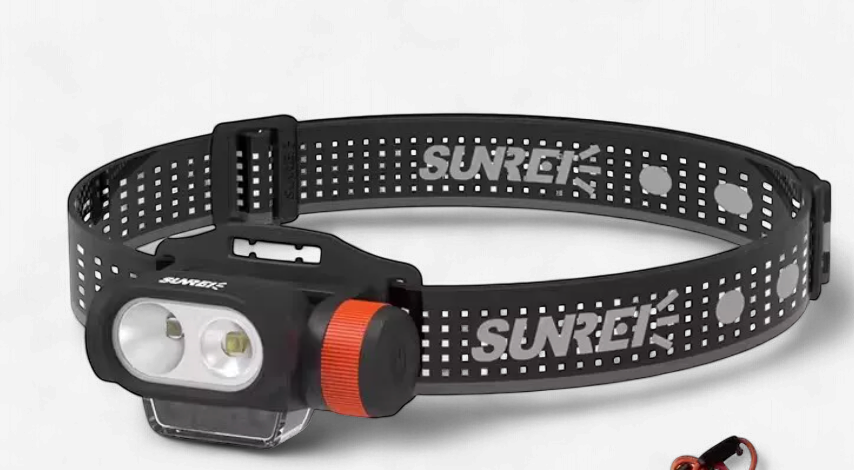 Sunrei MUYE 3 Sensor rechargeable headlamp in gray