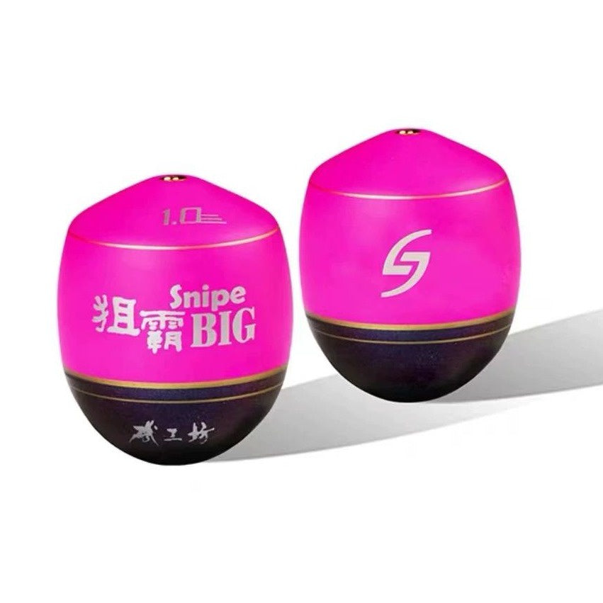 JGF Snipe Big floats with pink tops and dark lower bodies
