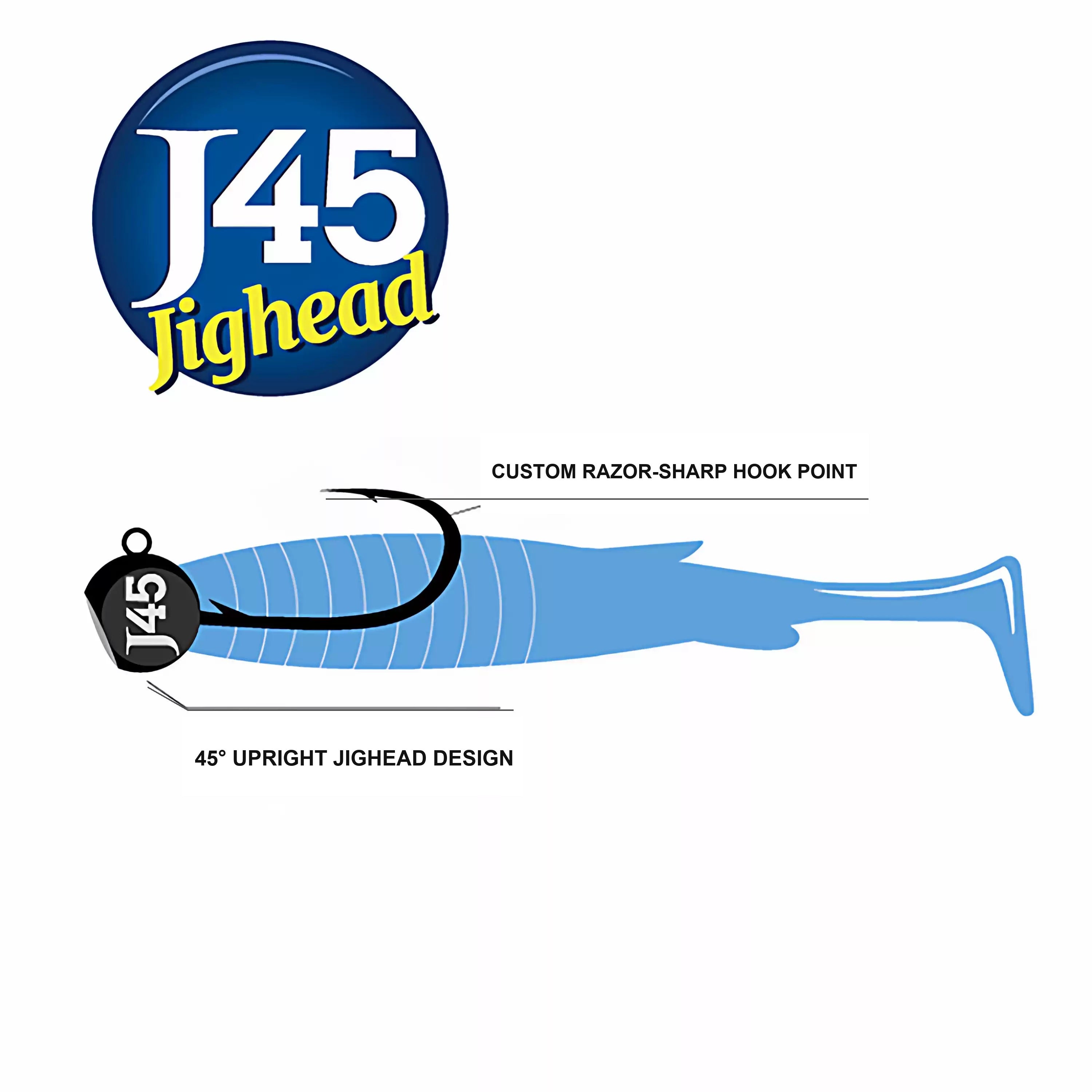 Lurefans J45 jighead hook detail