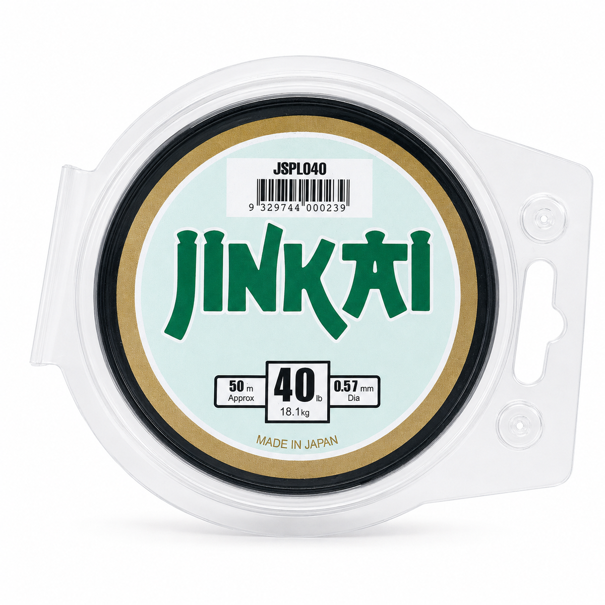Jinkai Leader 40lb 50m packaged spool front view