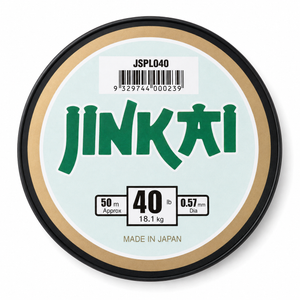 Jinkai Leader 40lb 50m monofilament leader spool top view