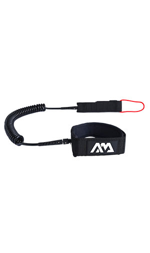 Aqua Marina 10 foot 7mm coil leash for stand-up paddleboards with neoprene ankle cuff