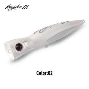 Lure Kingdom GT 4562 SeaStalker Popper - side profile showing popping cup face