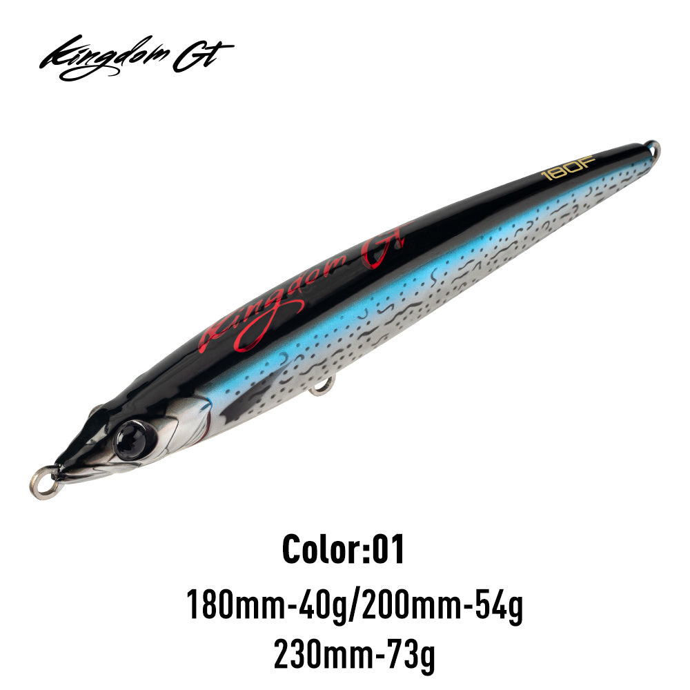 Lure Kingdom GT 4564 War Lock Floating Stick Bait - saltwater topwater lure