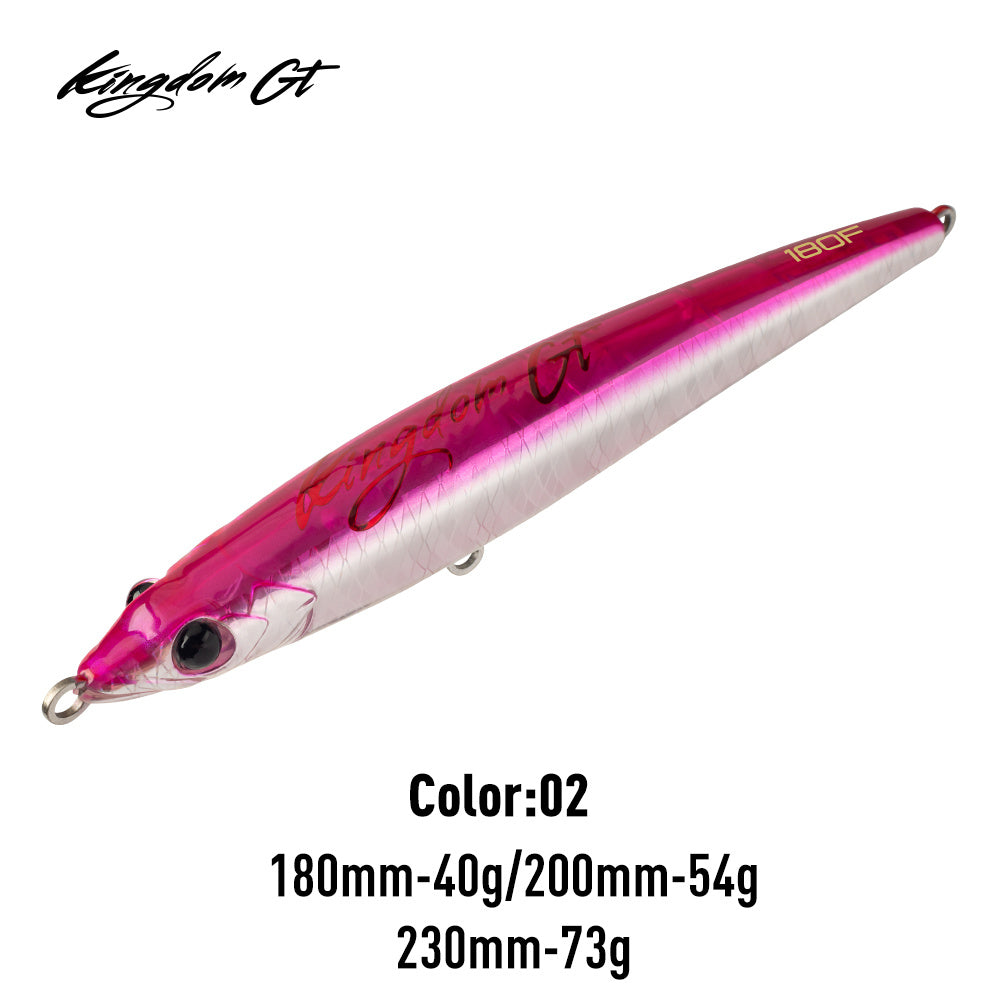 Lure Kingdom GT 4564 War Lock Floating Stick Bait - colour variant