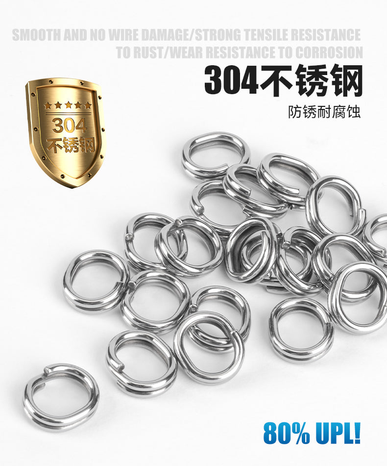 Lure Kingdom 304 stainless steel split rings