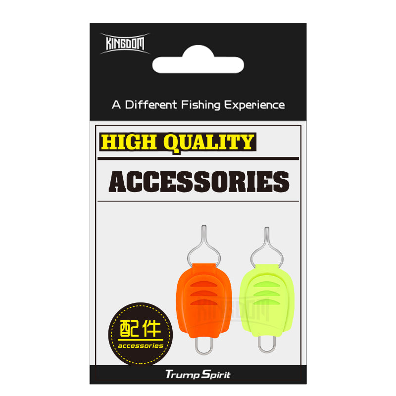 Lure Kingdom ZXQ-001 line stopper orange and yellow pack