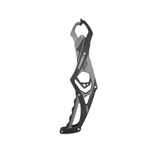 Lureholic 9.8 inch aluminium fishing gripper in silver black