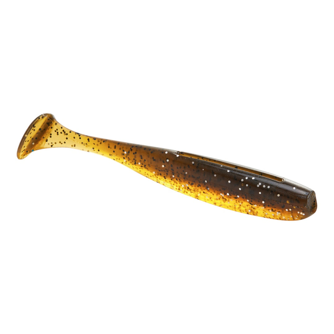 Lureholic Baby Shaddies brown paddle tail soft plastic