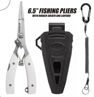 Lureholic 6.5 inch SS fishing pliers white variant