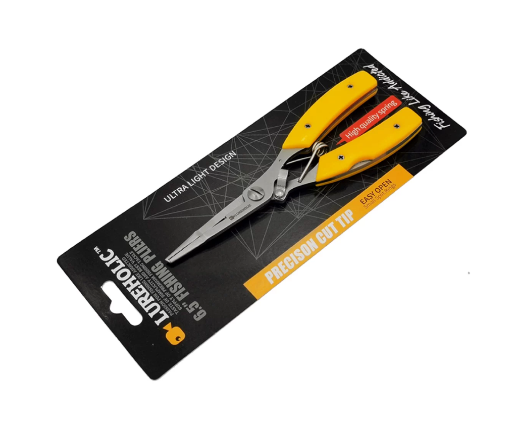 Lureholic 6.5 inch SS fishing pliers yellow variant