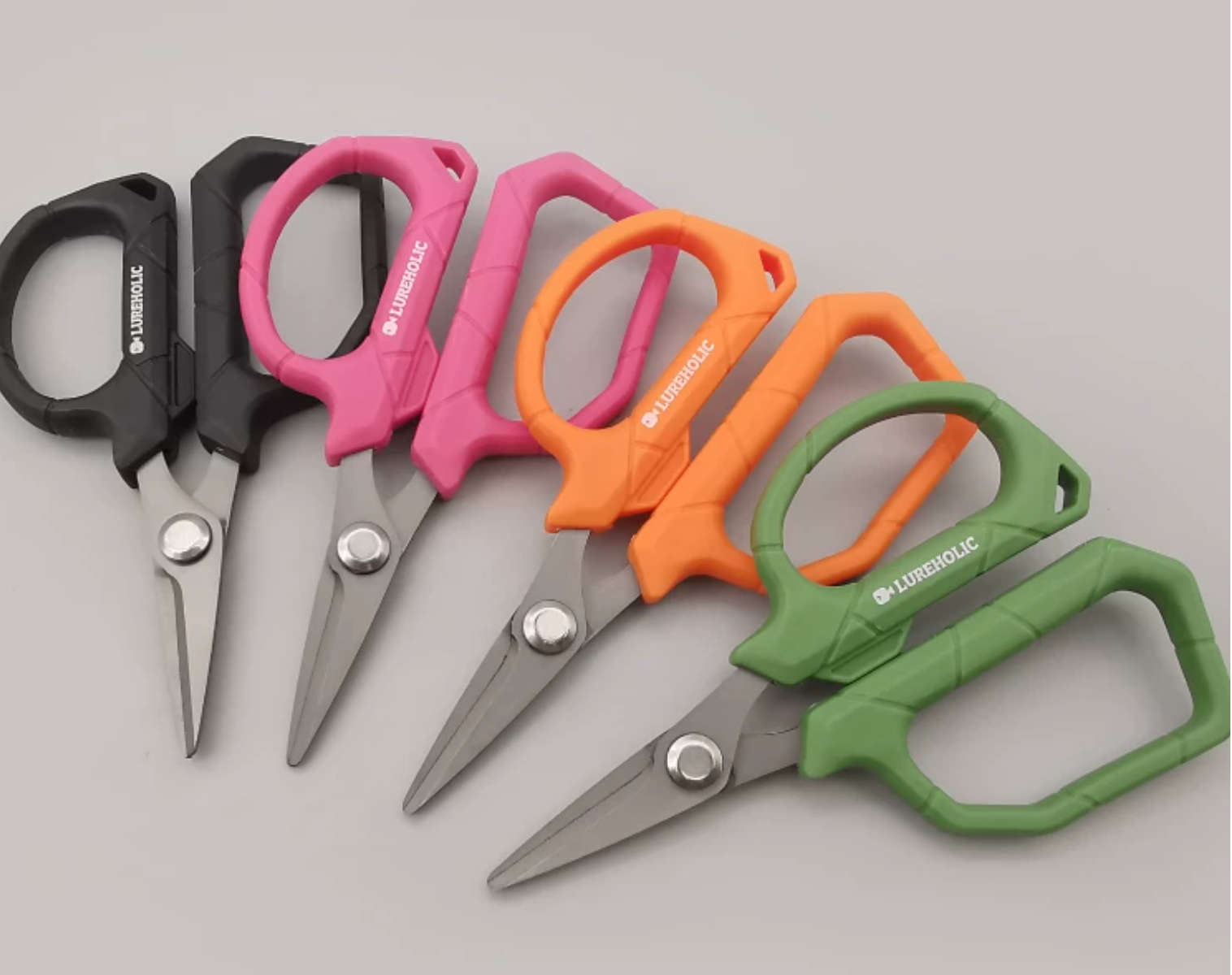 Lureholic soft handle fishing line scissors colour range
