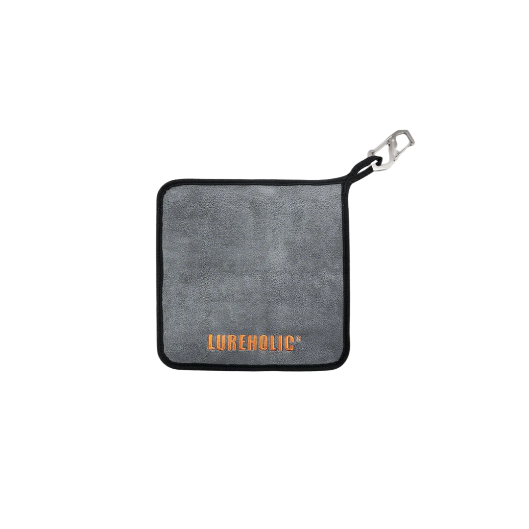 Lureholic towel with stainless steel carabiner