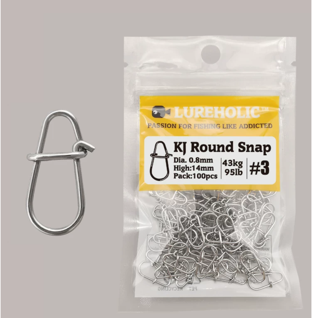 Lureholic KJ Round Snap size 3 pack