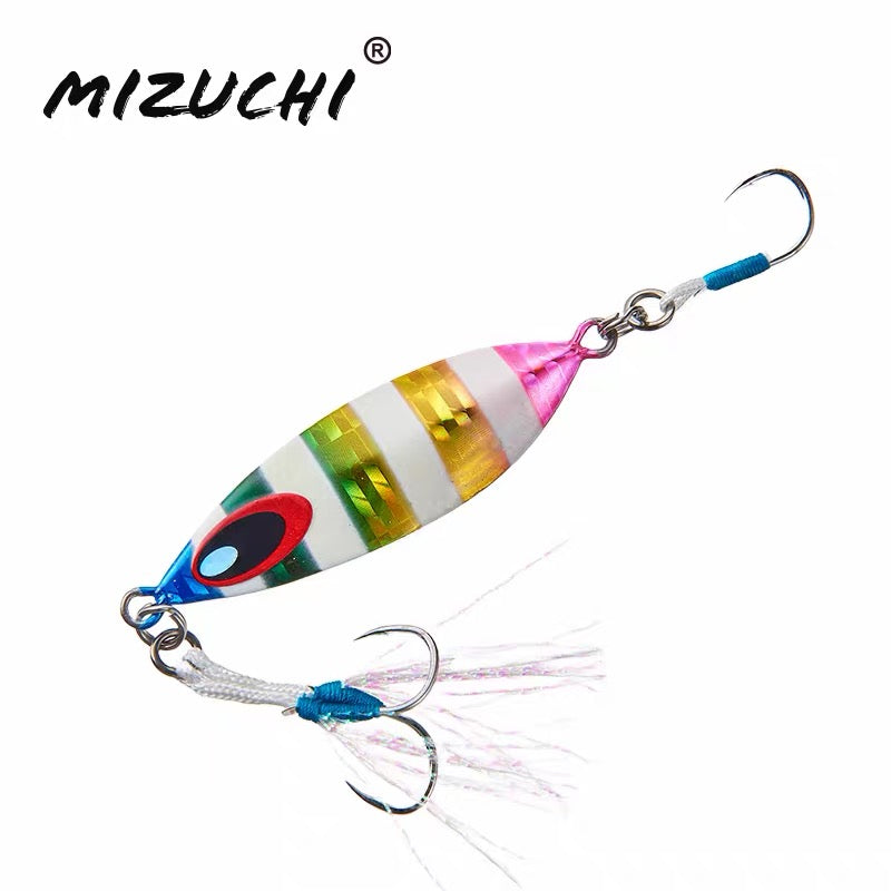 MIZUCHI Swing Slow metal jig – 003 Rainbow Zebra