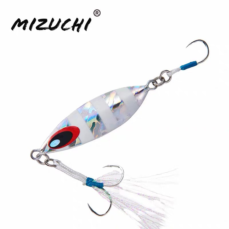 MIZUCHI Swing Slow metal jig – 005 Silver Zebra