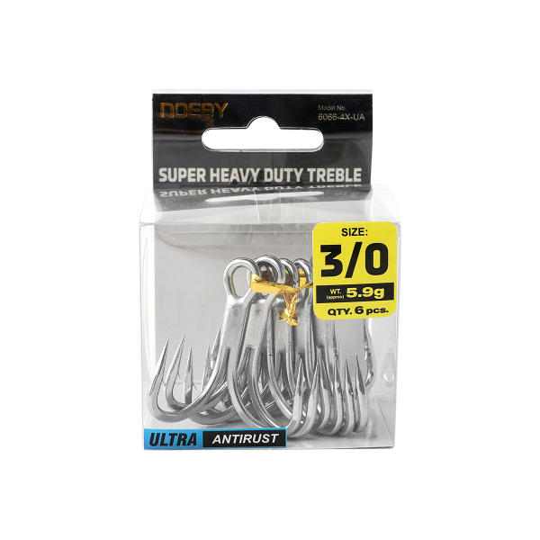 Noeby Heavy Class Treble Hooks 6066 4X