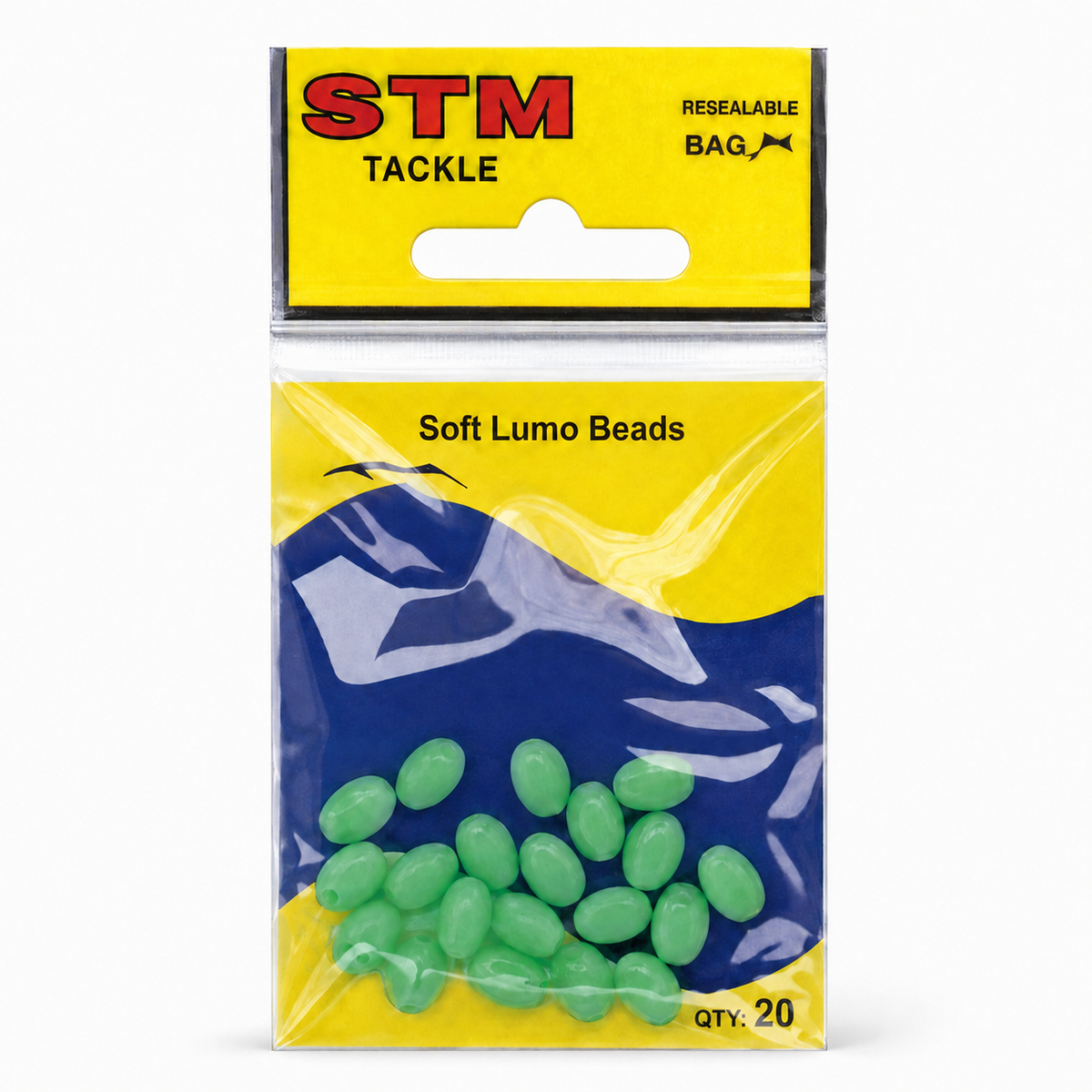 STM Tackle Soft Oval Lumo Beads 6mm
